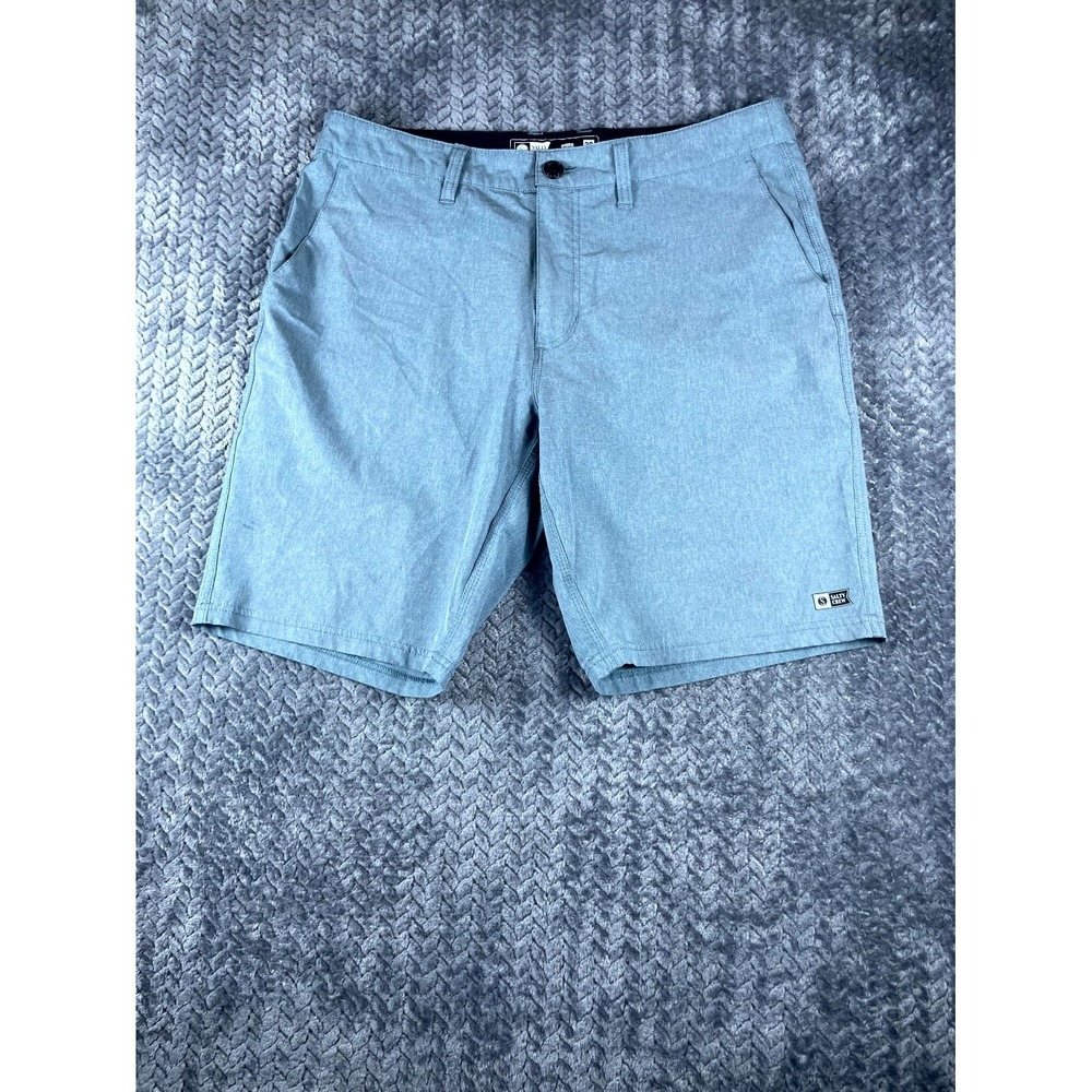 Salty Crew Drifter 19" Slub Hybrid Shorts Mens 33 Blue Stretch Flat Front